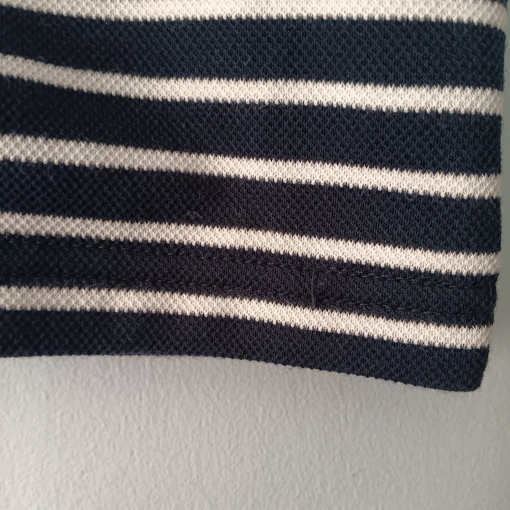 Entro Blue & White Striped Button Vest Top S - Picture 5 of 6